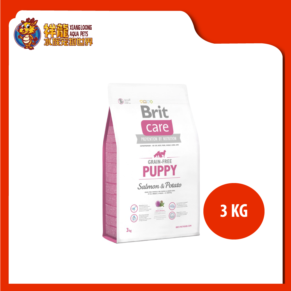 BRIT CARE GRAIN FREE PUPPY SALMON POTATO 3KG