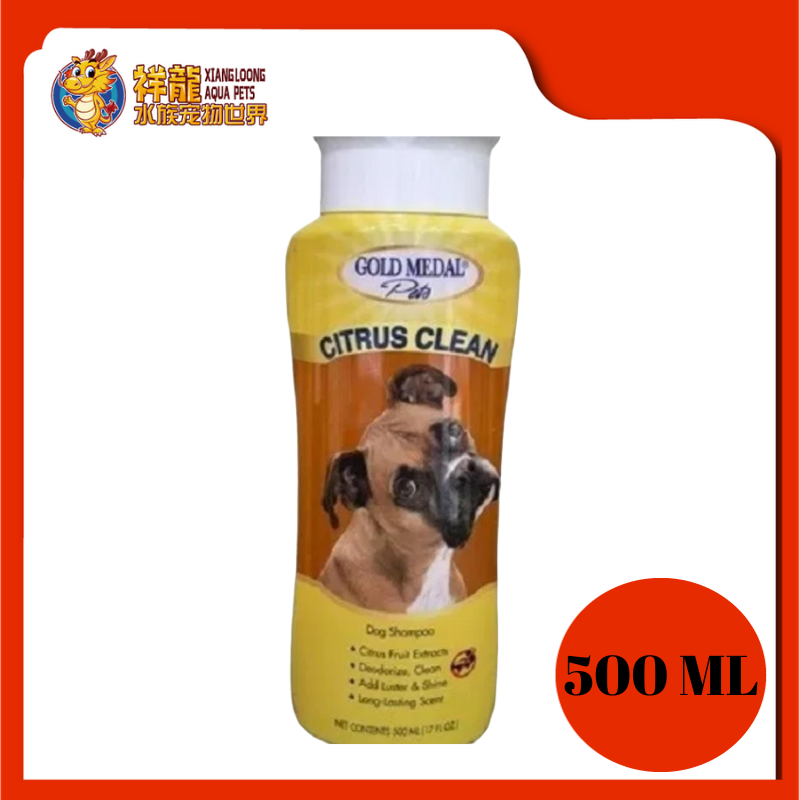 GOLD MEDAL CITRUS CLEAN SHAMPOO 500ML Xiang Loong Aqua Pets Sdn Bhd