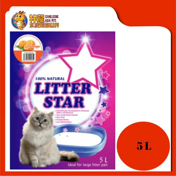 LITTER STAR CRYSTAL CAT LITTER ORANGE 5L
