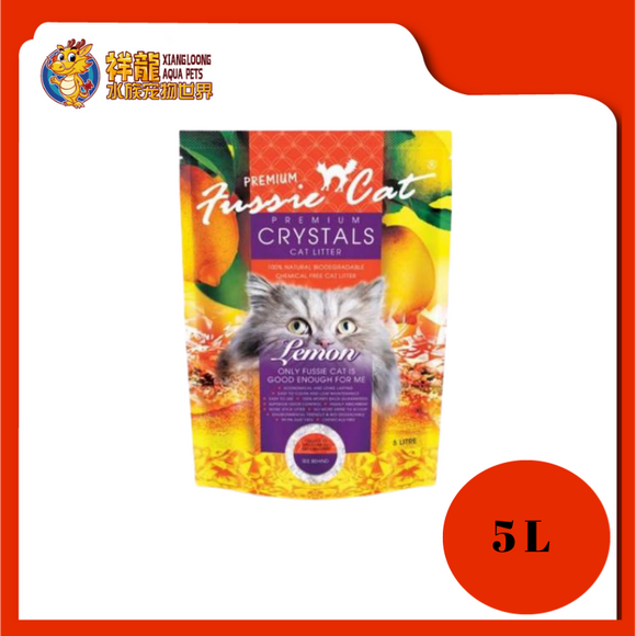 FUSSIE CAT CRYSTAL CAT LITTER LEMON 5L