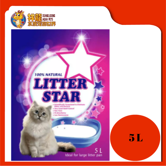 LITTER STAR CRYSTAL CAT LITTER UNSCENTED 5L