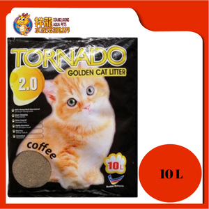 TORNADO 2.0 GOLDEN CAT LITTER 10L [COFFEE]