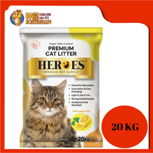 HEROES CAT LITTER 20KG [LEMON]