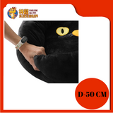 BLACK CAT CUSHION 50CM