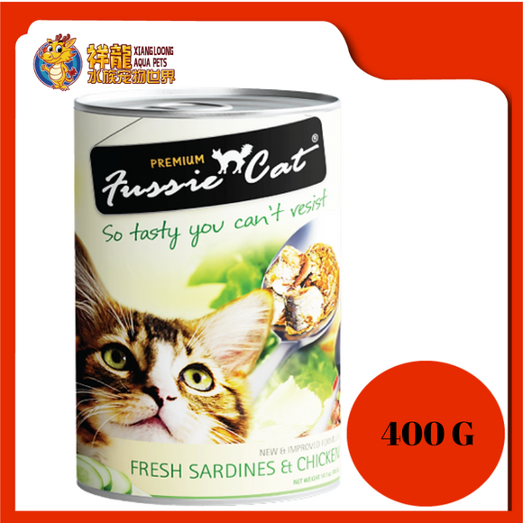 FUSSIE CAT FRESH SARDINE & CHICKEN 400G