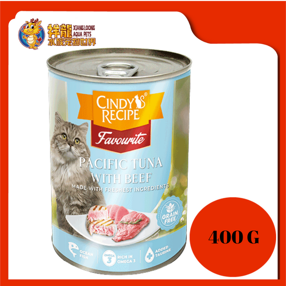 CINDY'S FAVOURITE TUNA WITH JUICY BEEF 400G