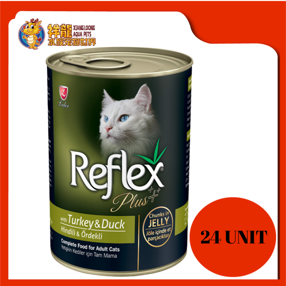 REFLEX PLUS CAT TURKEY & DUCK 400G X 24 UNIT