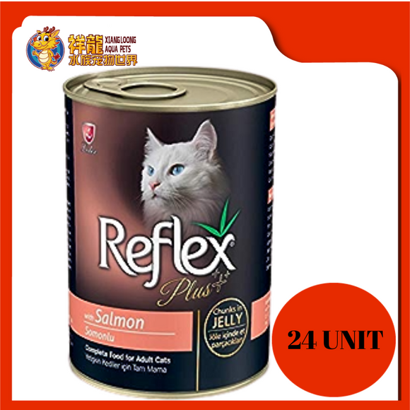 REFLEX PLUS SALMON WITH CHUNK IN JELLY 400G (RM4.59 X 24 UNIT)