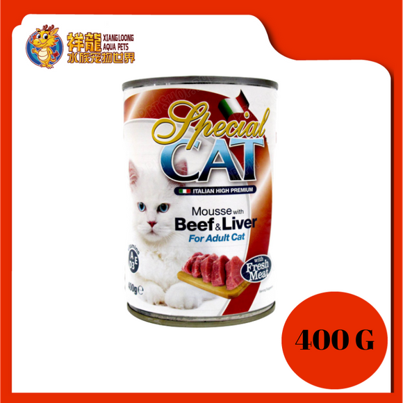 SPECIAL CAT MOUSSE BEEF AND LIVER 400G