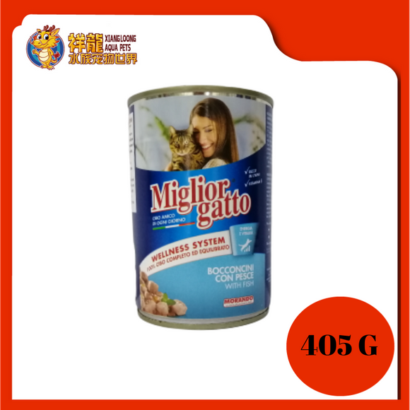 MIGLIORGATTO CHUNKS FISH 405G