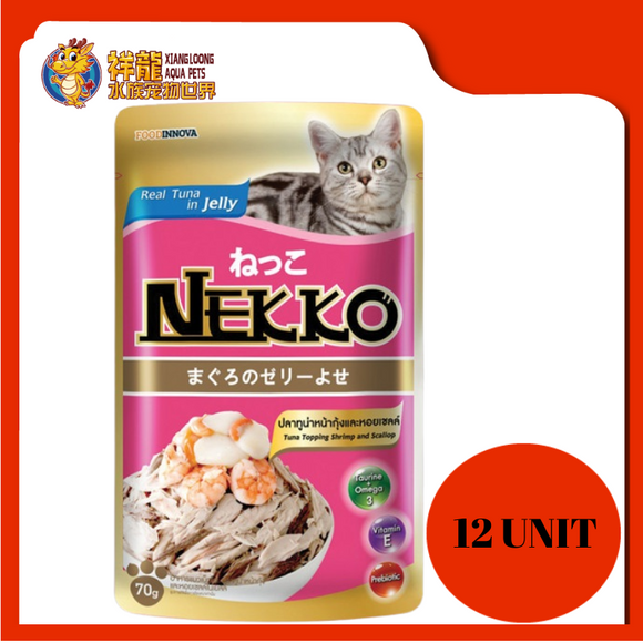 NEKKO TUNA TOPPING SHRIMP & SCALLOP 12 X 70G