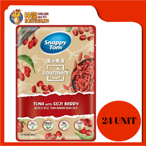 SNAPPY TOM GOURMERS TUNA WITH GOJI BERRY 24X70G