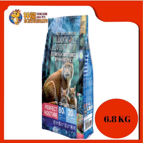 URBANWOLF OCEAN FISH & TURKEY WITH HERBS 6.8KG