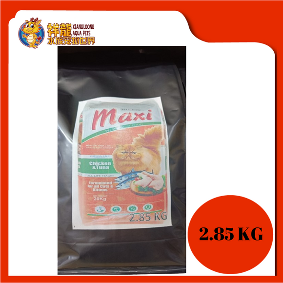 MAXI CAT CHICKEN & TUNA 2.85KG REPACK