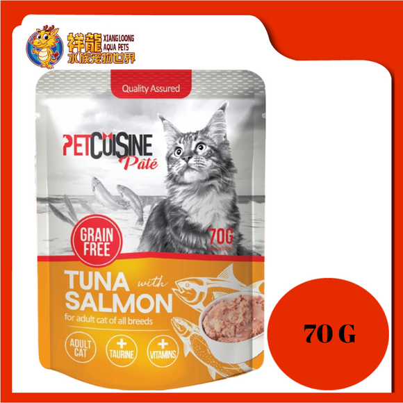 PETCUISINE POUCH TUNA SALMON 70G