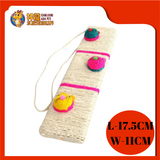 CAT SCRATCHER BOARD WITH 3 MOUSE {17.5CMX11CM}