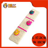 CAT SCRATCHER BOARD WITH 3 MOUSE {17.5CMX11CM}