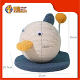 CAT SCRATCHER WITH SPRING ROLL [DUCK] 25X20.5X16CM