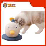 CAT SCRATCHER WITH SPRING ROLL [DUCK] 25X20.5X16CM