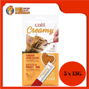 CATIT CREAMY LICKABLE TREAT 5X15G (CHICKEN)