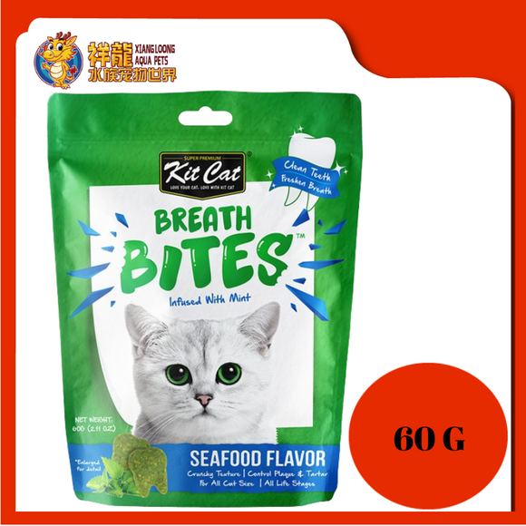 KIT CAT BREATH BITES SEAFOOD 60G (KCB-7083)