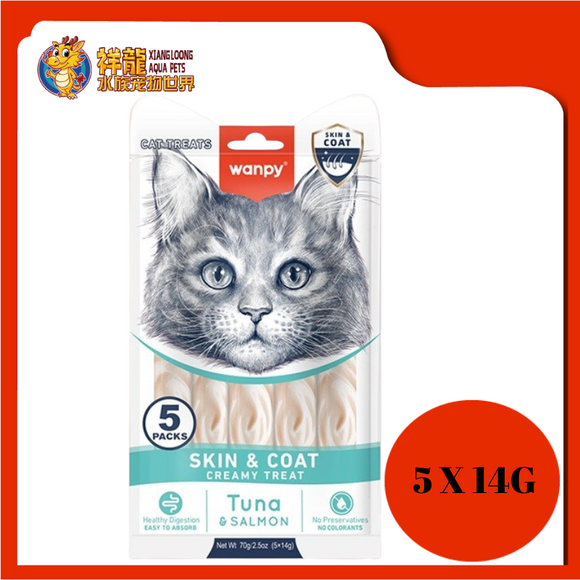 WANPY LICKABLE SKIN & COAT 5X14G [RAC-67]