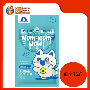 NOM NOM WOW CREAMY [TUNA + PREBIOTICS] 6x15G