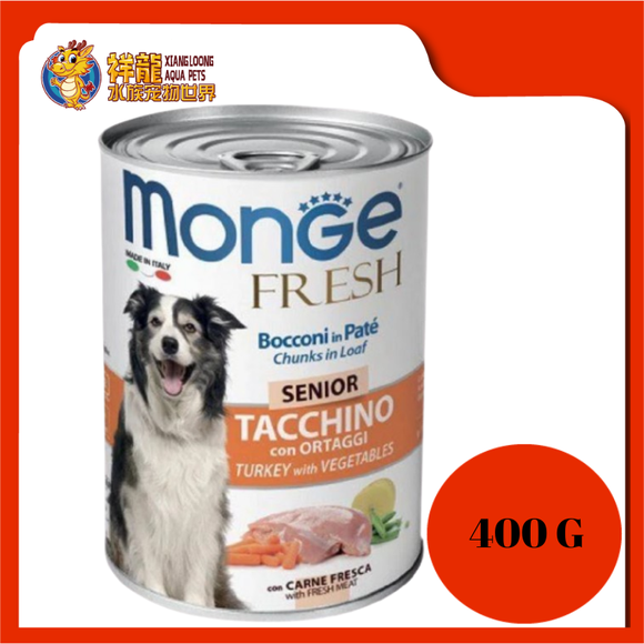 MONGE TURKEY VEGE [SENIOR] 400G