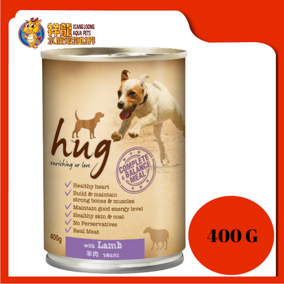 HUG DOG CAN FOOD WITH LAMB 400G
