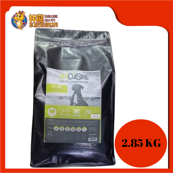PET CUISINE HI-PRO LAMB 2.85KG REPACK