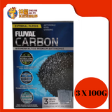 FLUVAL CARBON 100GMX3PKT NYLON BAG {A1440}