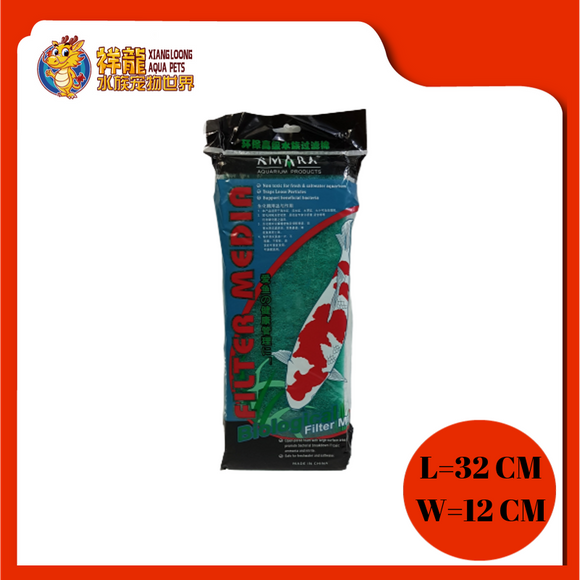 FILTER WOOL NO1&2 32X12X2CM [GREEN/BLUE]