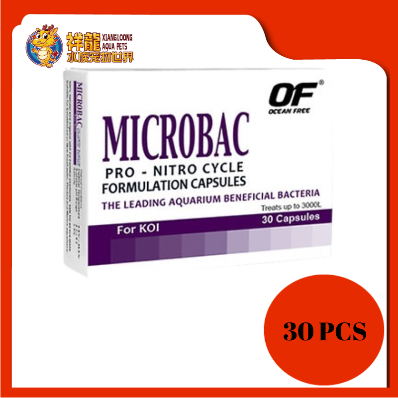 OF MICROBAC FOR KOI [30CAPSULES] – Xiang Loong Aqua Pets Sdn Bhd