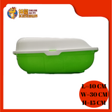 LITTER BOX WITH SKIRTING 40CM x 30CM x 14CM [CAT TOILET]