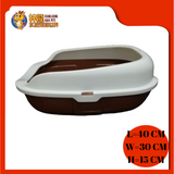 LITTER BOX WITH SKIRTING 40CM x 30CM x 14CM [CAT TOILET]