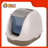 OPEN-FRONT CAT HOODED PAN {CP6007/C-014} [CAT TOILET]