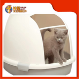 OPEN-FRONT CAT HOODED PAN {CP6007/C-014} [CAT TOILET]