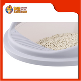 ROUND LITTER TRAY WITH COVER 40CM x 36CM x 18CM [CAT TOILET]