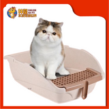 CAT LITTER PAN WITH TWO LITTER SCOOP 60CM x 46CM x 36CM [CAT TOILET]