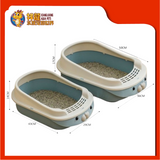 PET TOILET ZC21018L [L] 36CM x 50CM x 17CM [CAT TOILET]