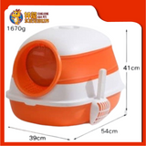 HOODED CAT TOILET WITH UV LIGHT + SCOOP 39CM x 59CM x 41CM [CAT TOILET]