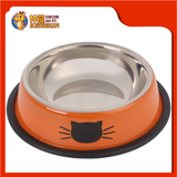 STAINLESS STEEL BOWL 15CM [CAT FACE] {25180}