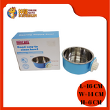 2 IN 1 STAINLESS STEEL BOWL WITH HOLDER {827}