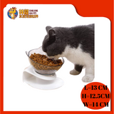 PET BOWL SINGLE 13X12.5X14CM [CAT FACE]