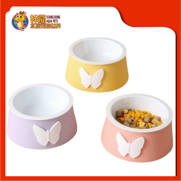 PLASTIC BOWL 2 IN 1 [7.5X15.5CM] BUTTERFLY