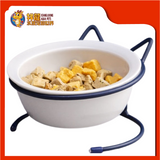 SINGLE CERAMIC BOWL FEEDER [CAT EAR] 13CM