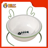 SINGLE CERAMIC BOWL FEEDER [REINDEER] 13CM