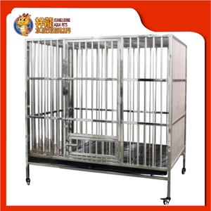 [BM] STAINLESS STEEL CAGE 58"X38"X53"H [201]