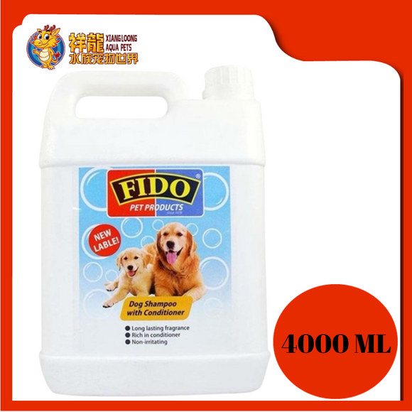 FIDO DOG SHAMPOO WITH CONDITIONER 4L