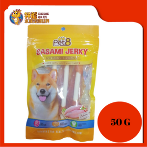 SASAMI JERKY COWHIDE STICK INNER WITH DRY CHICKEN 50G [JJ09]